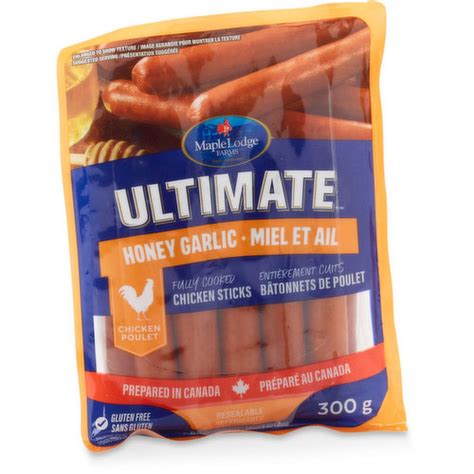 Maple Lodge Farms Ultimate Chicken Sticks Honey Garlic Save On Foods