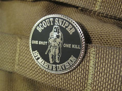 Scout Sniper Pin 1st Marine Division Badge HOG - Etsy