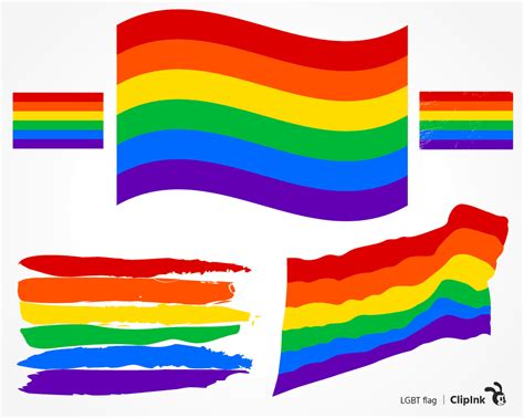 Rainbow Flag Svg Lgbt Flag Svg Png Eps Dxf Pdf Clipink