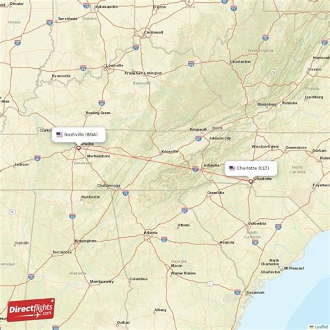 Direct Flights From Charlotte To Nashville CLT To BNA Non Stop