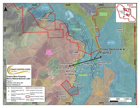 Coast Copper's New Geological Model Targets Near Surface, Multiple