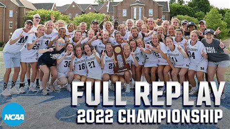 2022 Diii Womens Lacrosse Championship Tufts Vs Middlebury I Full