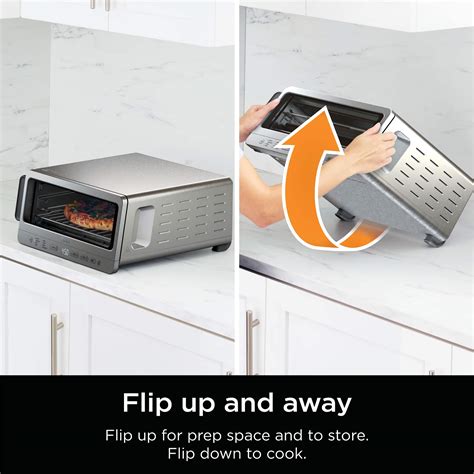 Ninja Flip Toaster Oven And Air Fryer Gray Sp151 Best Buy