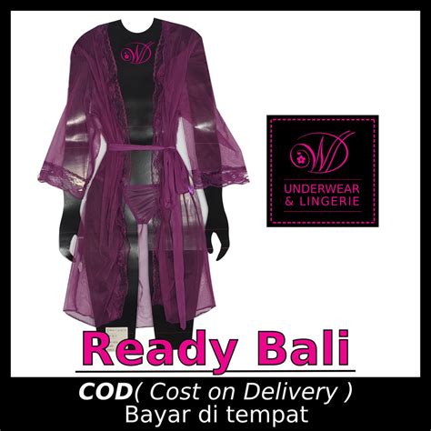 Jual Li Kimono G String Lace Lingerie Shopee Indonesia