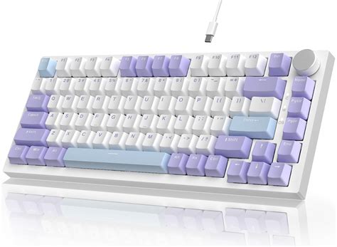 A Jazz Ak Tkl Wired Mechanical Gaming Keyboard With Knob Hot Swappable Gasket Structure