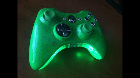 Custom Xbox 360 Controller By Sharkys Customs Neon Green Wsilver