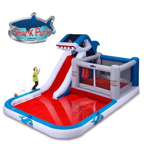 Shark Park 10 In 1 Inflatable Play Park By Blast Zone