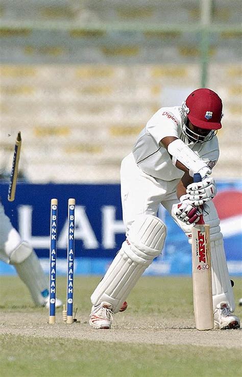 Brian Lara Was Cleaned Up For A Second Ball Duck ESPNcricinfo