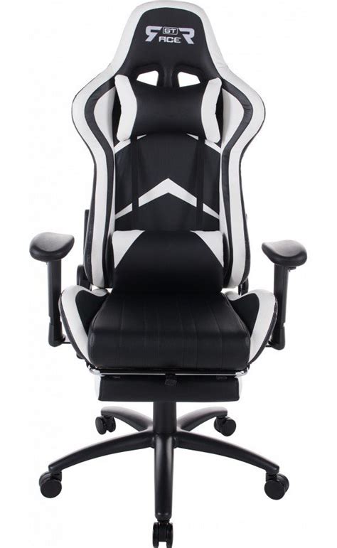Купить Игровое кресло GT Racer X-2534-F Black/White - цена в Харькове ...