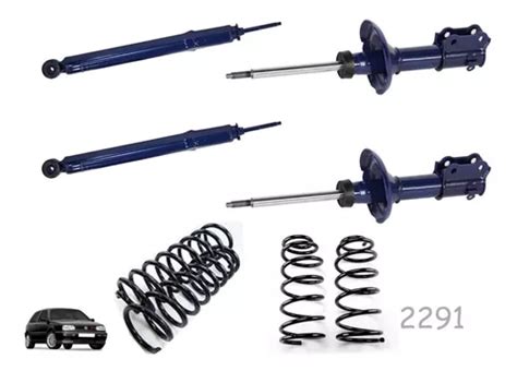 Kit 4 Resortes Y 4 Amortiguadores Monroe Vw Golf Jetta A2 A3 Meses