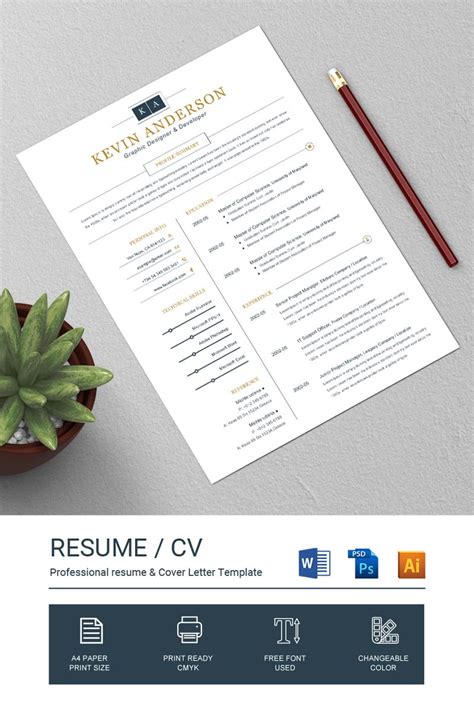 Kevin Anderson Resume Template Ad Anderson Kevin Template Resume