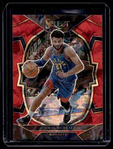 2022 23 Panini Select Jamal Murray Red Cracked Ice Prizm Concourse 39