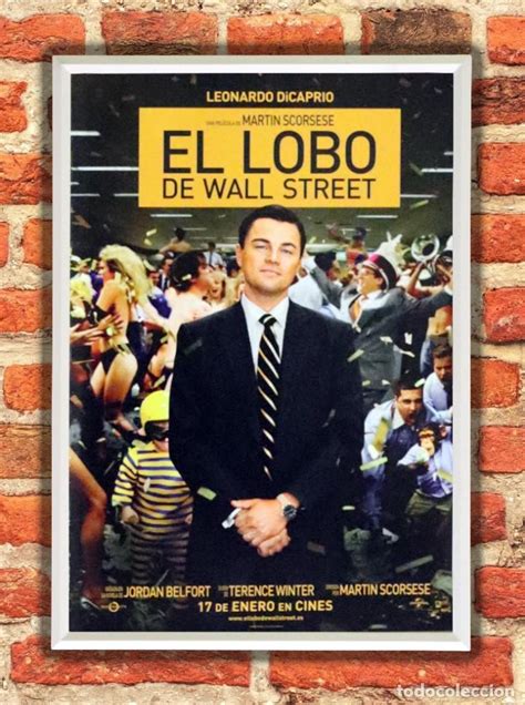 Cuadro El Lobo De Wall Street Poster Y Marco Pe Comprar Carteles Y Posters De Películas De