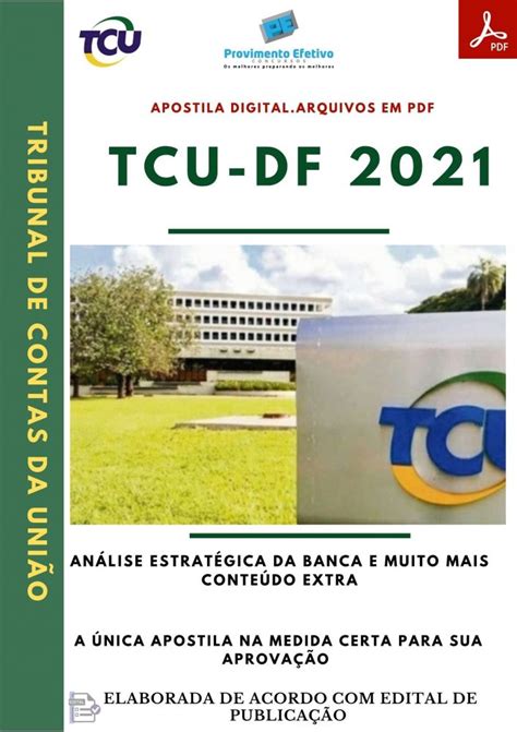 Provimento Efetivo Concursos Apostila Tcu Df Auditor Federal