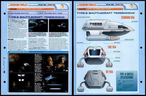 Type Shuttlecraft Tereshkova Uss Voyager Star Trek Fact File Page