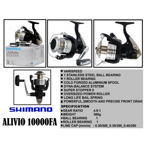 Jual Reel SHIMANO Alivio 10000 FA Shopee Indonesia