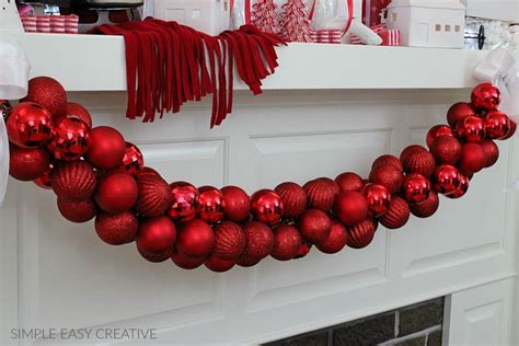 DIY Ornament Garland - Hoosier Homemade