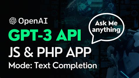 How To Use Openai Api With Php Tutorial On Gpt Text Completion Mode