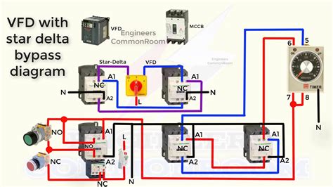 VFD With Star Delta Bypass Control Diagram Engineers CommonRoom