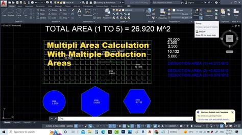 How To Calculate Total Area Of Multiple Objects In Autocad Printable