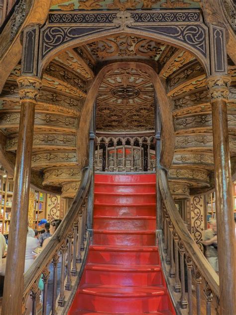 PORTO PORTUGAL APRIL 21 2024 Interior View Of Lello Bookstore In