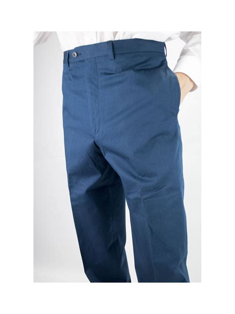 Renato Balestra Pantaloni Uomo Classico Taglia Blu Marine Cotone