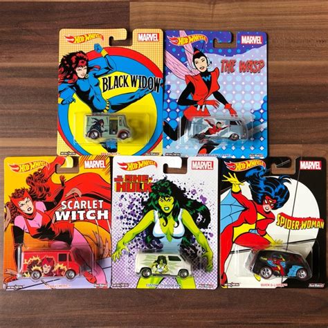 Hot Wheels Marvel Woman Pop Culture Set Pcs Shopee Malaysia