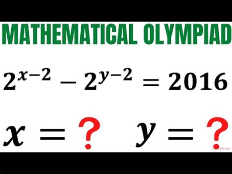 Math Olympiad Learn How To Solve The Diophantine Equation Fast Math