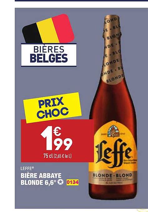 Promo Bière Abbaye Blonde 6 6 Leffe chez Aldi iCatalogue fr