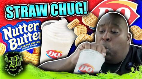 New Dq Nutter Butter Shake Sipped Quick Thru A Big Straw Youtube