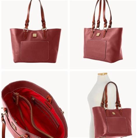 Dooney Bourke Bags Dooney Bourke Pebble Grain Tammy Tote In Wine