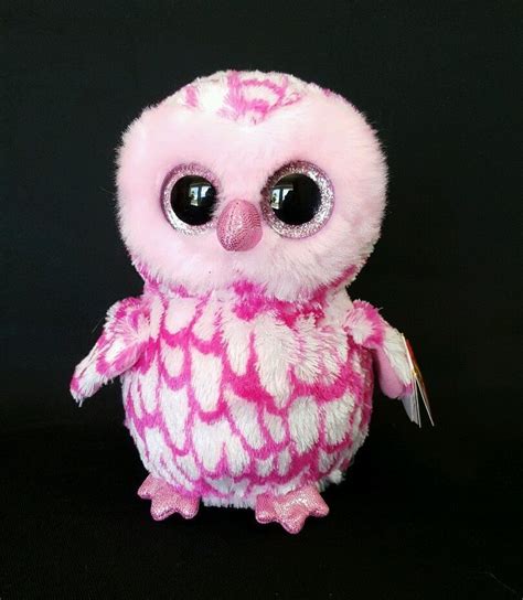 Ty Beanie Boos Pinky The Owl 6 Plush Stuffed Animal Boys And Girls