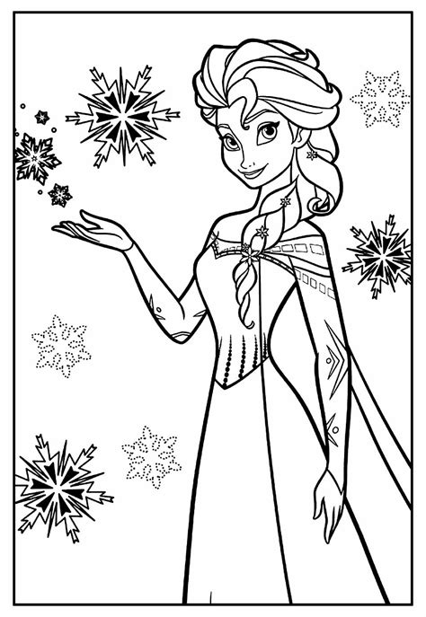 Desenho Da Frozen Para Colorir E Imprimir - 7