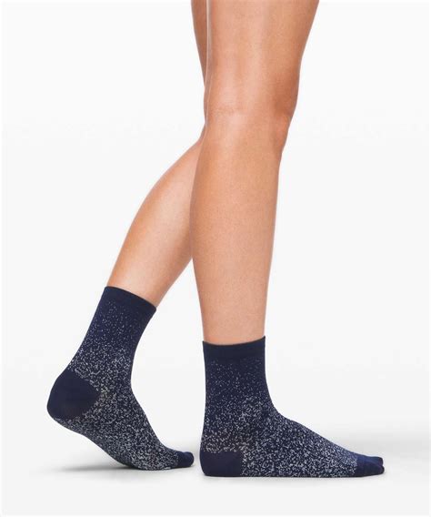 Lululemon Born To Sparkle Sock Pack True Navy Silver Lulu Fanatics