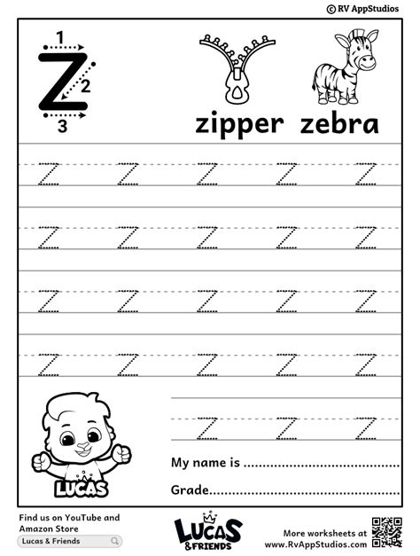 Free Printable Colorful Letter Z Tracing Worksheet With Blank Worksheets Library