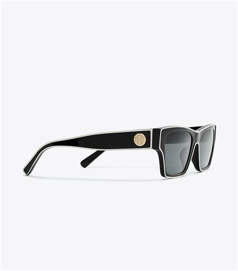 Outlined Rectangle Sunglasses Women S Designer Sunglasses And Eyewear Tory Burch