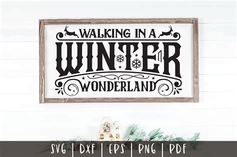 Walking In A Winter Wonderland SVG Graphic By CraftlabSVG Creative