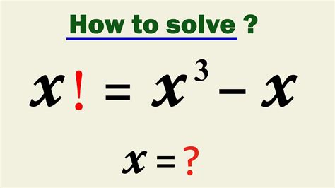 Can You Solve Given Factorial Equation Quick Easy Method Youtube