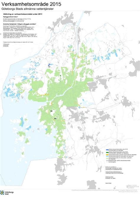Verksamhetsomr De F R G Teborgs Stads Allm Nna Vattentj Nster Vatten