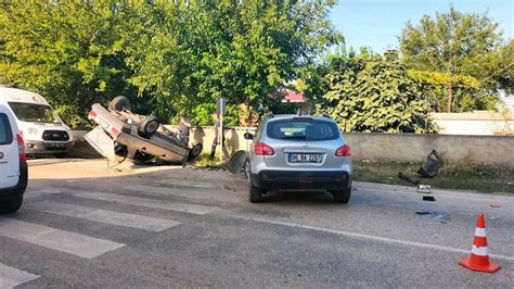 Osmaniye De Feci Kaza Ki Otomobil Kafa Kafaya Arp T Yaral Lar Var