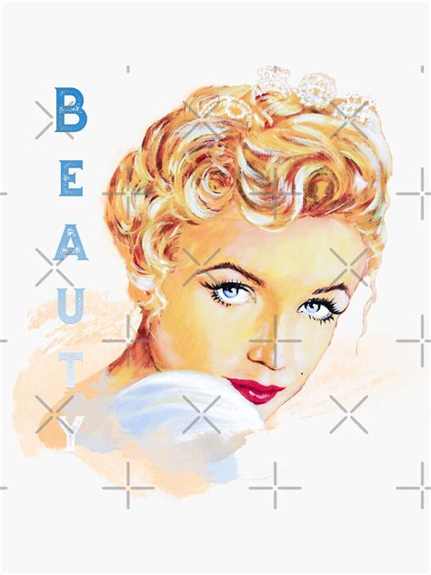 Marilyn Monroe Beauty Sticker For Sale By Svetlana Pelin Redbubble