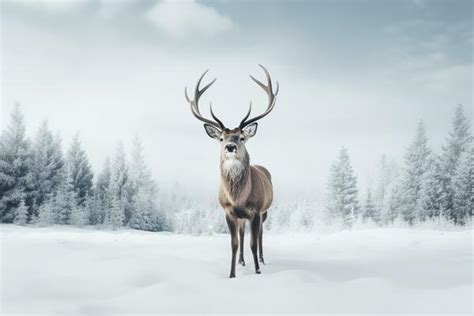 Deer Winter Stock Photos, Images and Backgrounds for Free Download