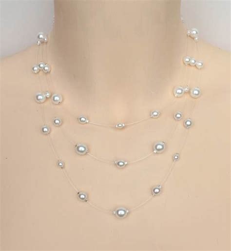 Collier Mariage Blanc Multirangs Blog Beabijoux En Collier