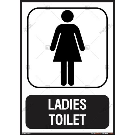 Vinyl Ladies Toilets Sign Board Shape Rectangular 51 Off