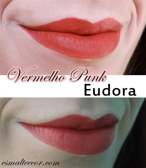 Batons Mate Vermelho Punk E Nude Autoral Eudora