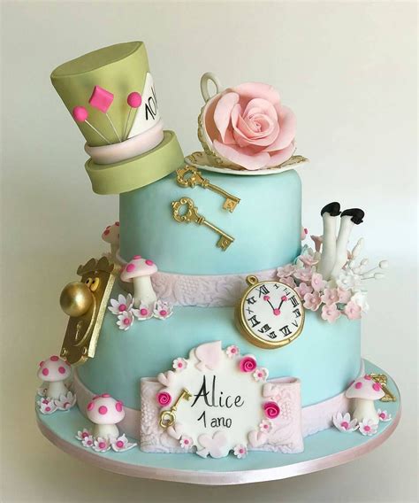 Alice No Pais Das Maravilhas Bolo - Bolo De Alice No Pais Das Maravilhas - RETOEDU