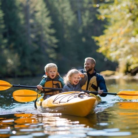 family kayaking adventure image kayaking family adventure