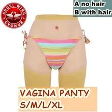 S M L Xl Silikon Realistische Vagina Panty Transen Crossdresser Pussy