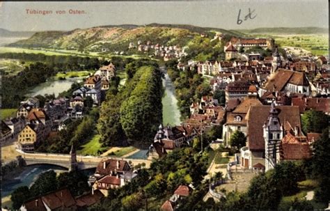 Ansichtskarte Postkarte Tübingen am Neckar Panorama vom akpool de