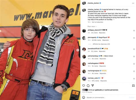 F1 GP du Japon Charles Leclerc rend hommage à Jules Bianchi